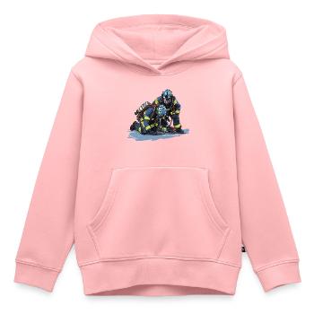 Firefighter in action - Heroes - Kids Premium Organic Hoodie - rose - Front - AI Model Kid Female (0cm)