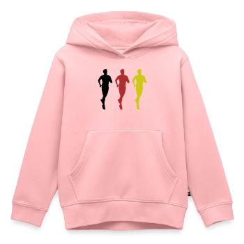 jogging germany - Kinder Premium Organic Hoodie - Rosa - Vorne - AI Model Kid Female (0cm)