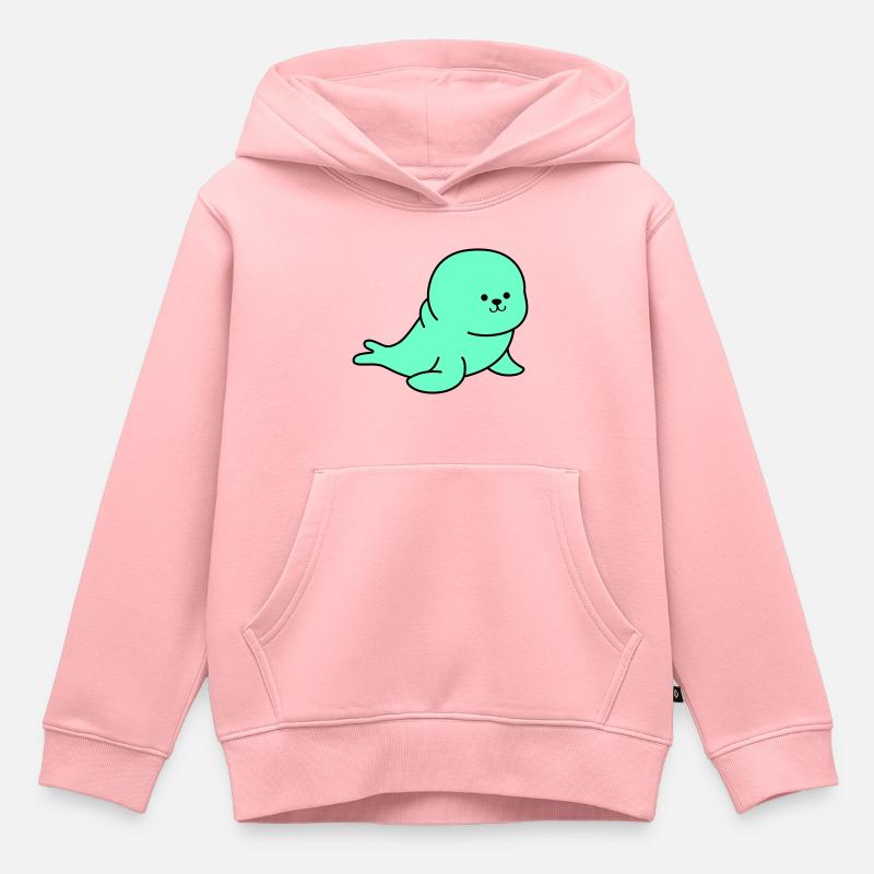 robbe - Kinder Premium Organic Hoodie - Rosa