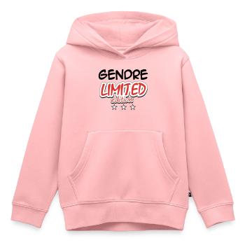 GENDRE LIMITED EDITION - Kids Premium Organic Hoodie - rose - Front - AI Model Kid Female (0cm)