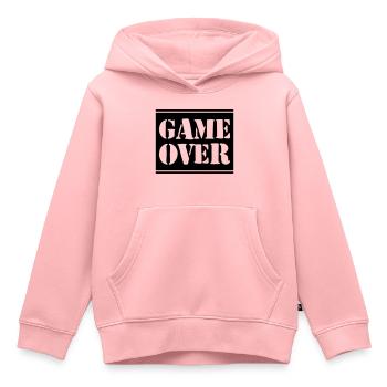 Game over - Kids Premium Organic Hoodie - rose - Front - AI Model Kid Female (0cm)