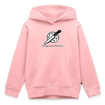 Keks und Messer - Gefährlich leckeres Design - Kinder Premium Organic Hoodie - Rosa - Vorne - AI Model Kid Female (0cm)