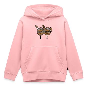 2 Sonnenbrille Hasen Freunde Team Crew Paar Zwei - Kinder Premium Organic Hoodie - Rosa - Vorne - AI Model Kid Female (0cm)