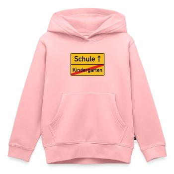 Schule Kindergarten Schulbeginn Schuleinführung - Kinder Premium Organic Hoodie - Rosa - Vorne - AI Model Kid Female (0cm)