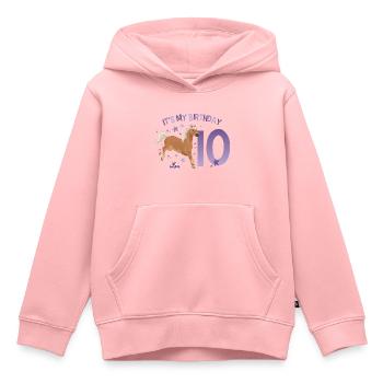 schleich® HORSE CLUB 10 Years Old Tenth Birthday - Kids Premium Organic Hoodie - rose - Front - AI Model Kid Female (0cm)