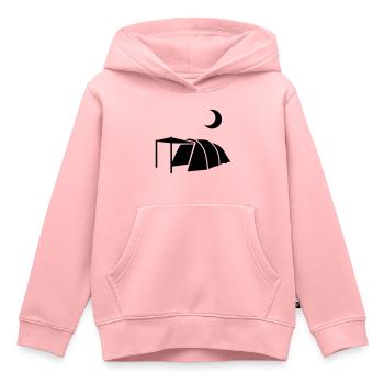 Zelt - Kinder Premium Organic Hoodie - Rosa - Vorne - AI Model Kid Female (0cm)