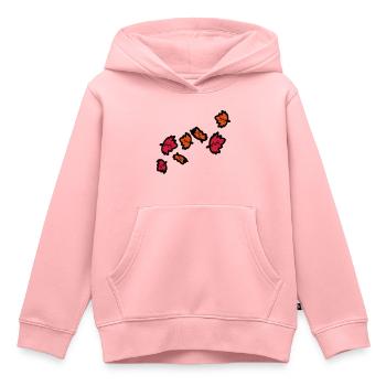 Feuilles d'érable automne - Sweat Premium à capuche enfant bio - rose - Devant - AI Model Kid Female (0cm)