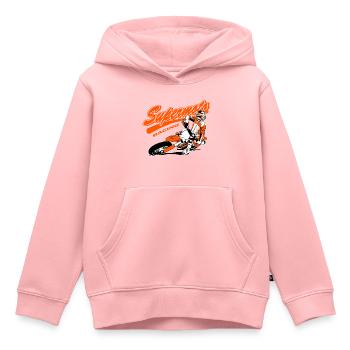 Supermoto Racing - Kinder Premium Organic Hoodie - Rosa - Vorne - AI Model Kid Female (0cm)