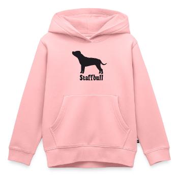 Staffordshire Bullterrier - Kinder Premium Organic Hoodie - Rosa - Vorne - AI Model Kid Female (0cm)