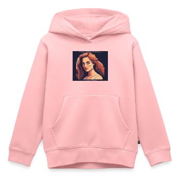 Digital art - Kids Premium Organic Hoodie - rose - Front - AI Model Kid Female (0cm)
