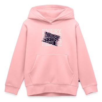 axes funny carpenter cabinetmaker lumber - Kinder Premium Organic Hoodie - Rosa - Vorne - AI Model Kid Female (0cm)