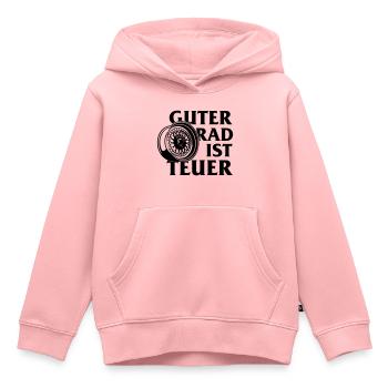 Guter Rad ist teuer - Kinder Premium Organic Hoodie - Rosa - Vorne - AI Model Kid Female (0cm)