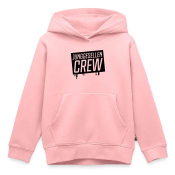 junggesellen crew - Kinder Premium Organic Hoodie - Rosa - Vorne - AI Model Kid Female (0cm)