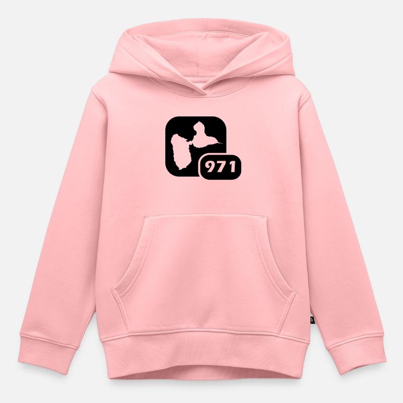 gwada - Sweat Premium à capuche enfant bio - rose
