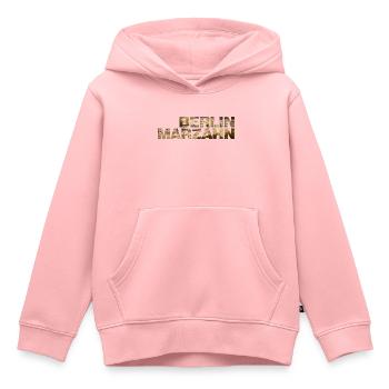Berlin Marzahn - Sweat Premium à capuche enfant bio - rose - Devant - AI Model Kid Female (0cm)