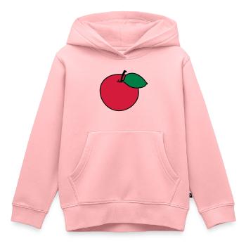 Pomme - Sweat Premium à capuche enfant bio - rose - Devant - AI Model Kid Female (0cm)