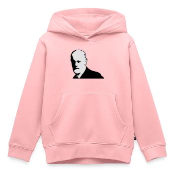 Sigmund Freud - Kinder Premium Organic Hoodie - Rosa - Vorne - AI Model Kid Female (0cm)
