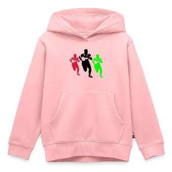 Rugby, Sport - Kinder Premium Organic Hoodie - Rosa - Vorne - AI Model Kid Female (0cm)