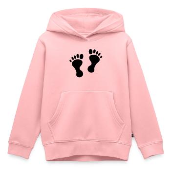 baby feet - Kids Premium Organic Hoodie - rose - Front - AI Model Kid Female (0cm)