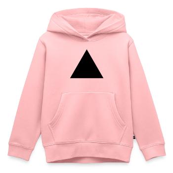 Minimalistic triangle - Kids Premium Organic Hoodie - rose - Front - AI Model Kid Female (0cm)