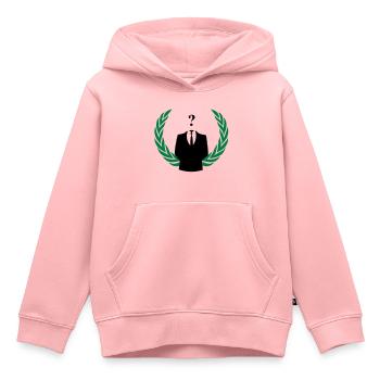 anonymous color - Sweat Premium à capuche enfant bio - rose - Devant - AI Model Kid Female (0cm)