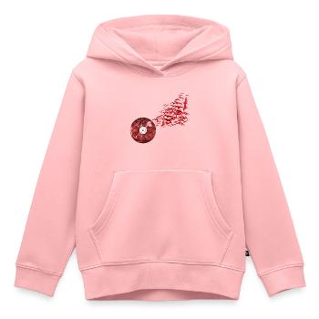 Vinyl Vögel - Kinder Premium Organic Hoodie - Rosa - Vorne - AI Model Kid Female (0cm)