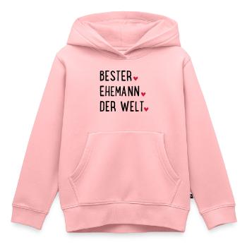 Meilleur mari du monde - Sweat Premium à capuche enfant bio - rose - Devant - AI Model Kid Female (0cm)