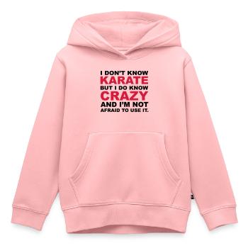 Crazy - Kinder Premium Organic Hoodie - Rosa - Vorne - AI Model Kid Female (0cm)