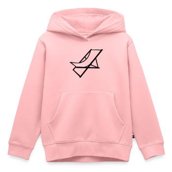 liegestuhl - Kinder Premium Organic Hoodie - Rosa - Vorne - AI Model Kid Female (0cm)