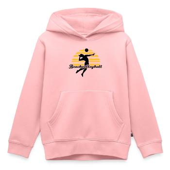 Beachvolleyball - Kinder Premium Organic Hoodie - Rosa - Vorne - AI Model Kid Female (0cm)