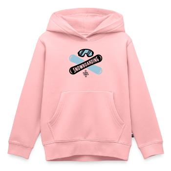 snowboarding boards - Kinder Premium Organic Hoodie - Rosa - Vorne - AI Model Kid Female (0cm)