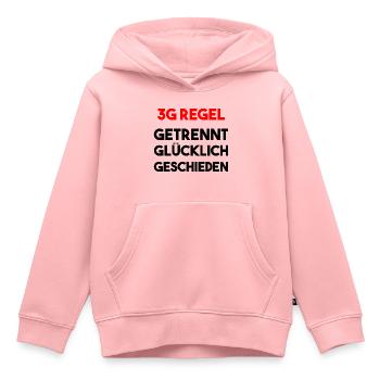3G Regel Getrennt Glücklich Geschieden Geschenk - Kinder Premium Organic Hoodie - Rosa - Vorne - AI Model Kid Female (0cm)