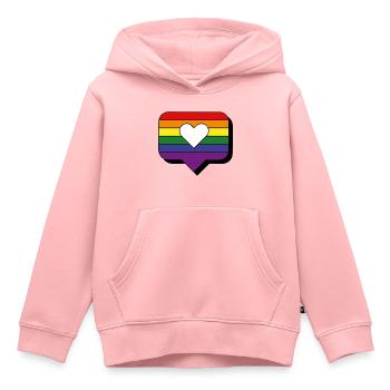 I love Pride - Kinder Premium Organic Hoodie - Rosa - Vorne - AI Model Kid Female (0cm)