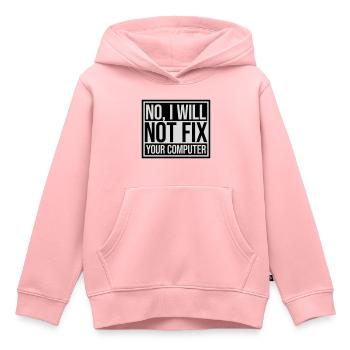 Ne pas réparer votre ordinateur - Sweat Premium à capuche enfant bio - rose - Devant - AI Model Kid Female (0cm)