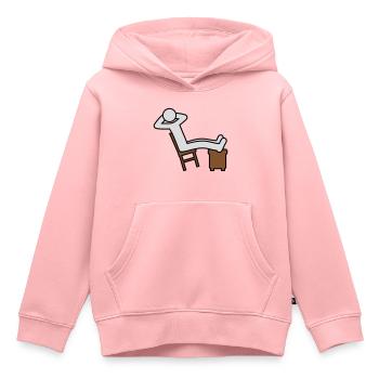 Man rests - Kids Premium Organic Hoodie - rose - Front - AI Model Kid Female (0cm)