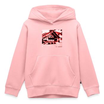 Tempel in Nara, Japan. - Kinder Premium Organic Hoodie - Rosa - Vorne - AI Model Kid Female (0cm)