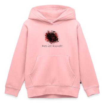 Das ist Kunst! - Kinder Premium Organic Hoodie - Rosa - Vorne - AI Model Kid Female (0cm)