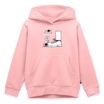 Beth die Spinne - Der Kuss unter dem Mistelzweig - Kinder Premium Organic Hoodie - Rosa - Vorne - AI Model Kid Female (0cm)