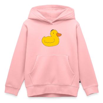 ente entchen - Kinder Premium Organic Hoodie - Rosa - Vorne - AI Model Kid Female (0cm)
