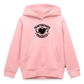 Herzensbrecher in Arbeit - Kinder Premium Organic Hoodie - Rosa - Vorne - AI Model Kid Female (0cm)
