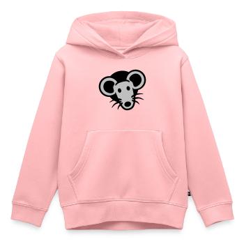 Trou de souris Trou de souris Trou de souris Peeps Mignon Drôle Bande dessinée - Sweat Premium à capuche enfant bio - rose - Devant - AI Model Kid Female (0cm)