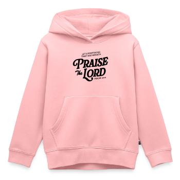 praise the lord - Kids Premium Organic Hoodie - rose - Front - AI Model Kid Female (0cm)