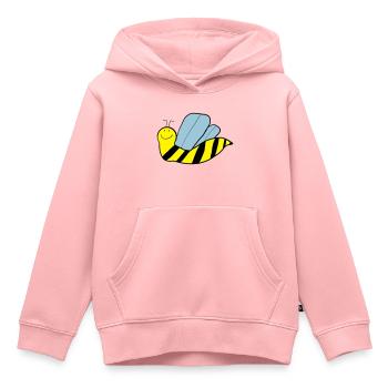 Flotte Biene - Kinder Premium Organic Hoodie - Rosa - Vorne - AI Model Kid Female (0cm)