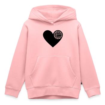 Volleyball - Kinder Premium Organic Hoodie - Rosa - Vorne - AI Model Kid Female (0cm)