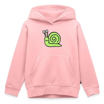 Schnecke 5.3 - Kids Premium Organic Hoodie - rose - Front - AI Model Kid Female (0cm)