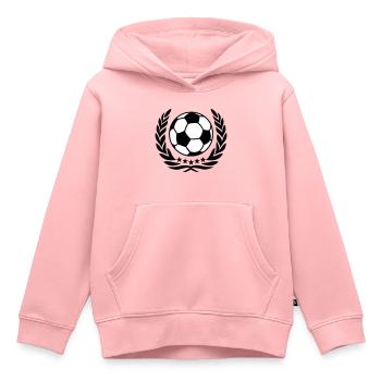 Weltmeister Fußball Kranz 5 Sterne Champion Team - Kinder Premium Organic Hoodie - Rosa - Vorne - AI Model Kid Female (0cm)