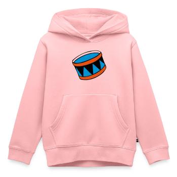 drums - Trommel - Kinder Premium Organic Hoodie - Rosa - Vorne - AI Model Kid Female (0cm)