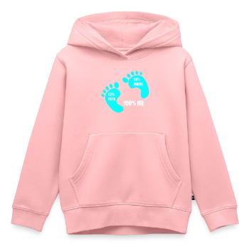 BABY T SHIRT, FÜR SCHWANGERE, WERDENDE ELTERN, - Kinder Premium Organic Hoodie - Rosa - Vorne - AI Model Kid Female (0cm)