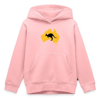 Australien - Kinder Premium Organic Hoodie - Rosa - Vorne - AI Model Kid Female (0cm)