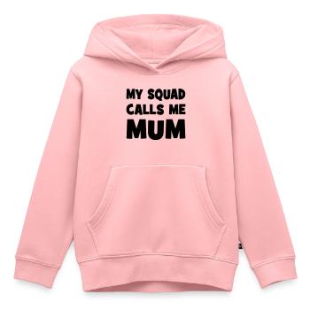 mummy - Kids Premium Organic Hoodie - rose - Front - AI Model Kid Female (0cm)